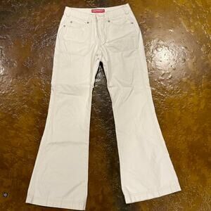 White flared cargo union bay